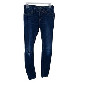 Silver Jeans Super Stretch suki Mid super skinny jeans Women's Distressed 26